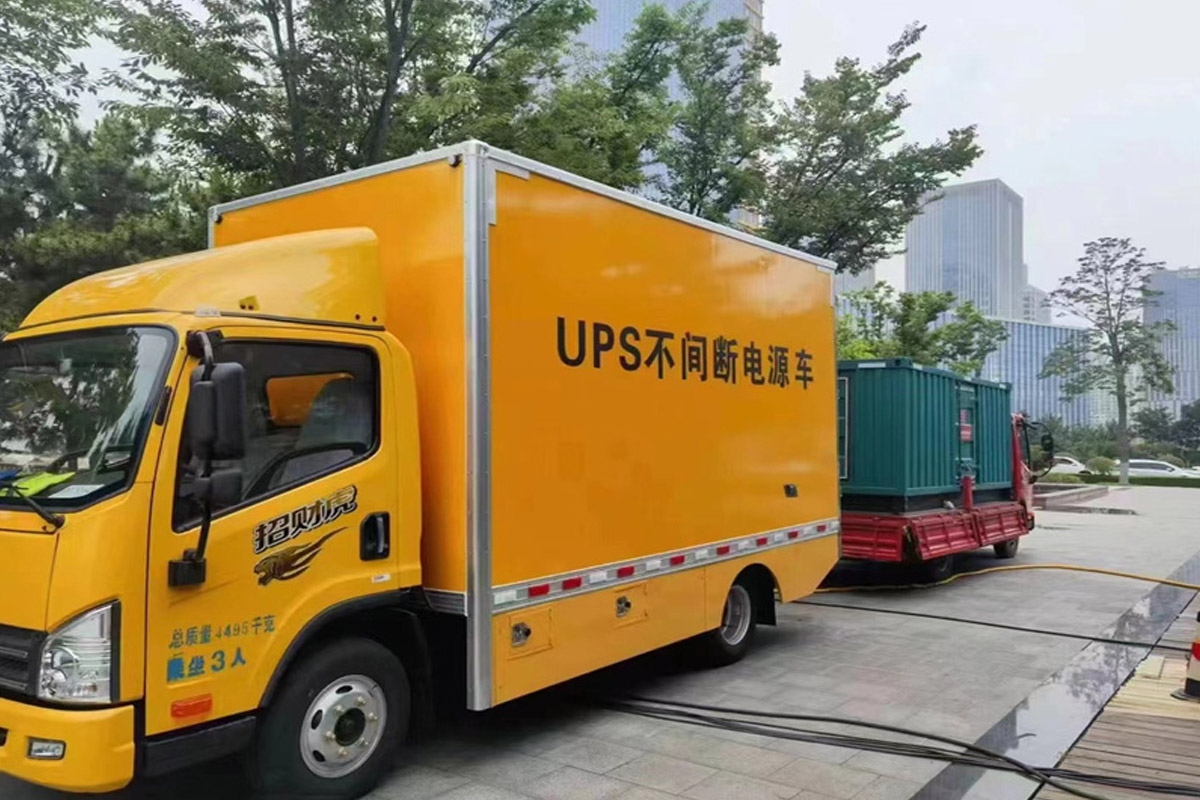 宕昌发电机租赁施工现场